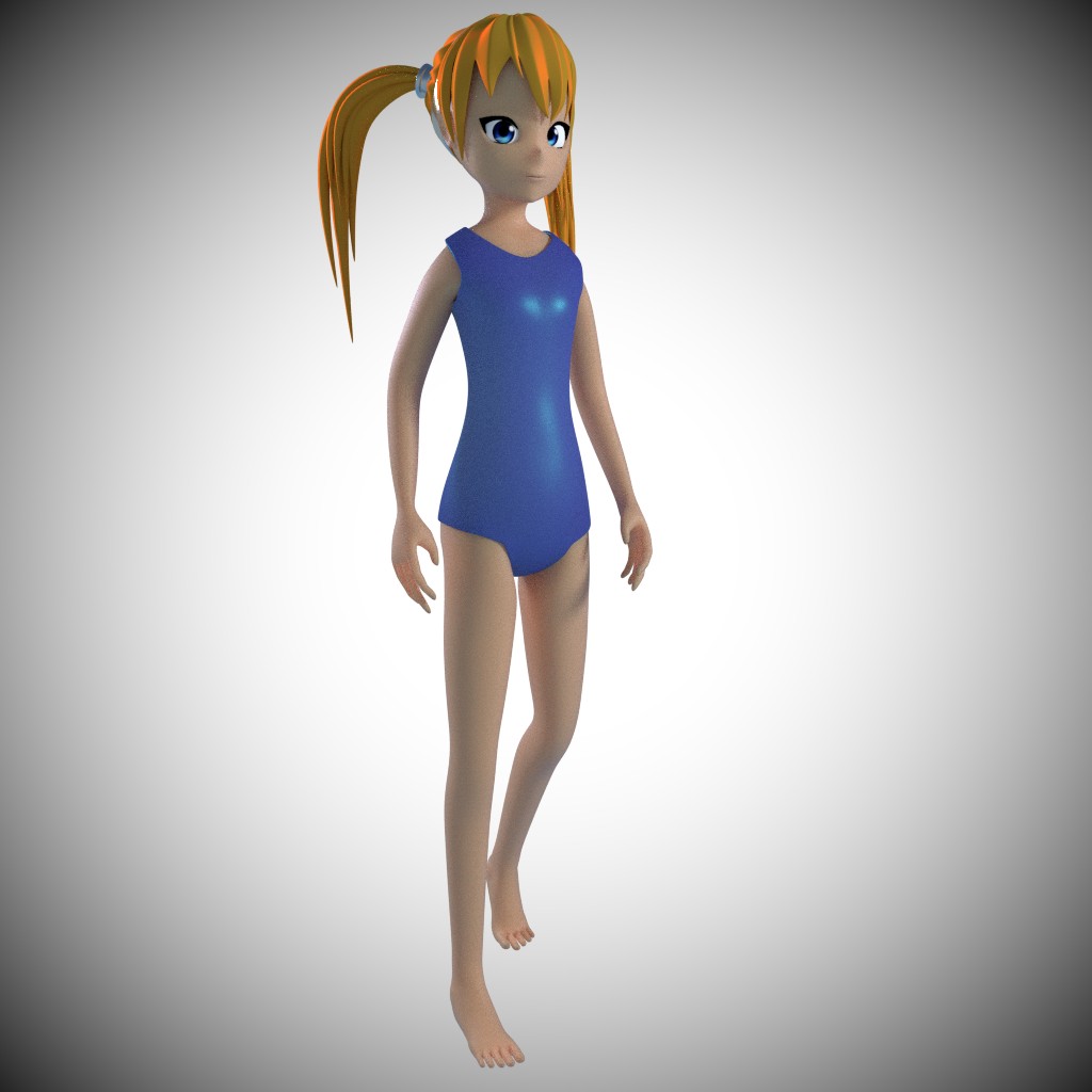 anime swim suit girl preview image 4